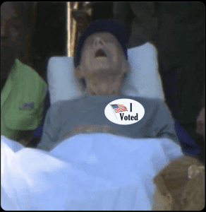 Image: Jimmy Carter votes for Kamala